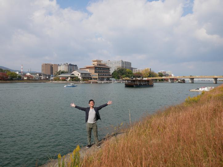 <font size=2 color=blue>You can see pleasure boat, motorboat, etc as you take a walk. This is the scenery unique to “Setagawa”.</font>