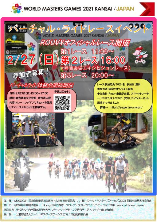 「WMG2021関西自転車ロード バーチャル・eレース」開催のお知らせ
