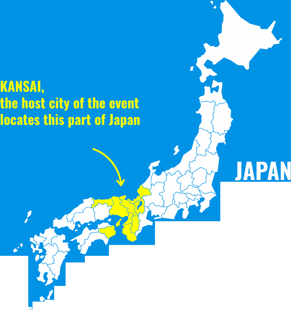 japan Kansai, the host city of the event locates this part of Japan