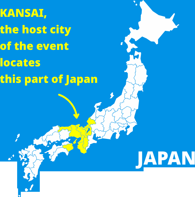 japan Kansai, the host city of the event locates this part of Japan